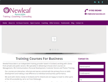 Tablet Screenshot of newleaf-associates.com